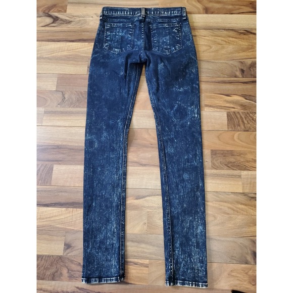 Rag & Bone Women's The Skinny Jean Washed Dark Blue Size 26 - Picture 10 of 12